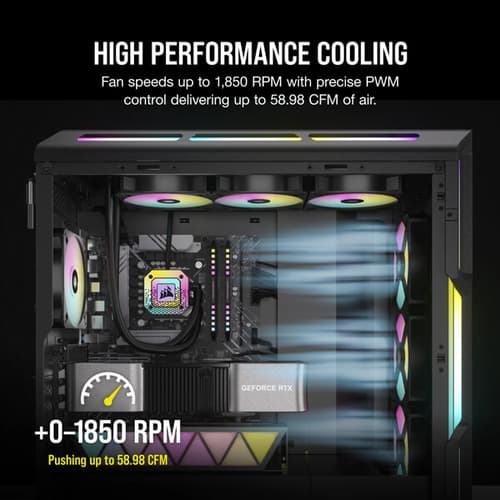 Corsair iCUE AR120 Digital RGB 120mm PWM Cabinet Fan (Triple Pack)